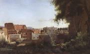 The Colosseum Seen from the Farnese Gardens (mk05) Jean Baptiste Camille  Corot